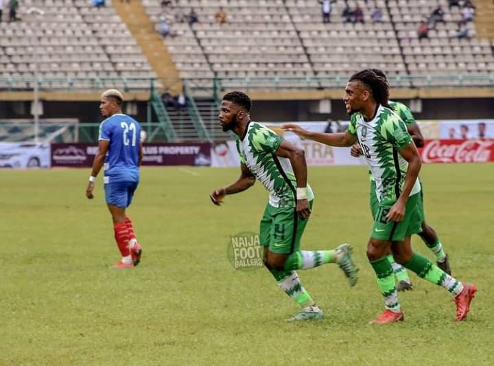 2022 W/Cup Qualifiers: Kelechi Iheanacho scores twice against Liberia as Super Eagles top Group C (videos)