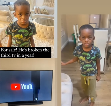 Hilarious! Comedian Bovi puts his last son up for 