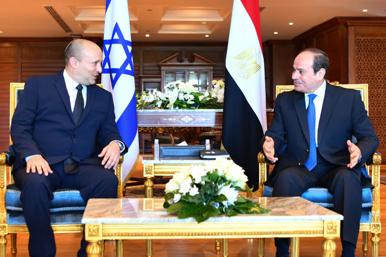 Israel-Palestine conflict: Israeli PM Bennett visits Egyptian president, the first meeting between leaders of both countries in a decade