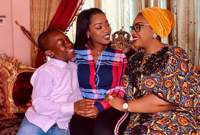 #BBNaija: Jackie B breaks down in tears after being surprised by her mother and son following her eviction from the Big Brother house (video)