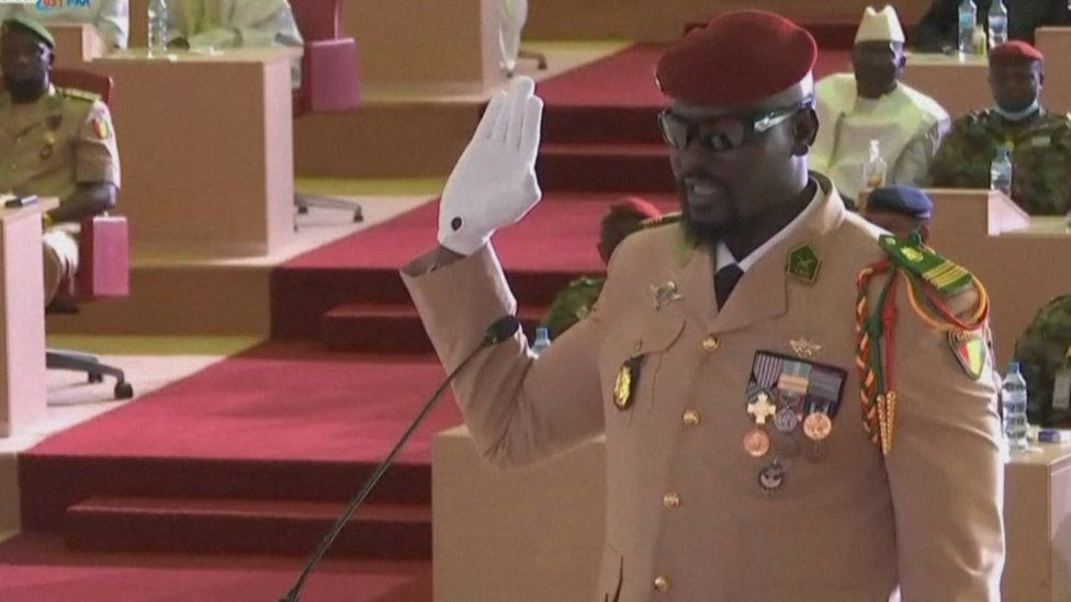 Guinea coup leader, Mamady Doumbouya sworn in as interim president