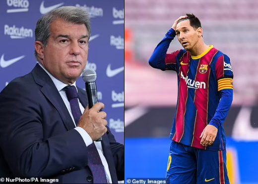 We wanted Messi to play for us for free - Barcelona president, Joan Laporta