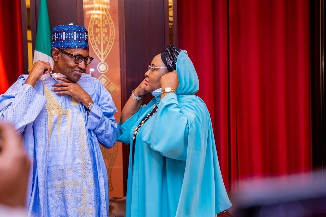 Check out these lovely photos of President Buhari and his wife Aisha