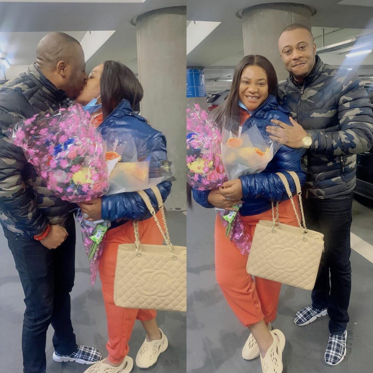 Actress Nkechi Blessing Sunday flies to the UK to be with her man days after burying her mum