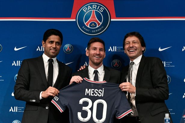 Leonardo (right) allowed Lionel Messi's Argentina clause in his Paris Saint-Germain contract