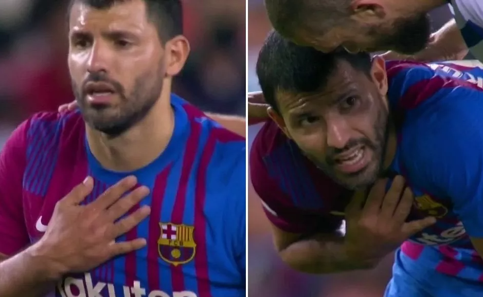 Update: Sergio Aguero ruled out for three months with heart  arrhythmia after being forced off in Barcelona home debut with chest pains
