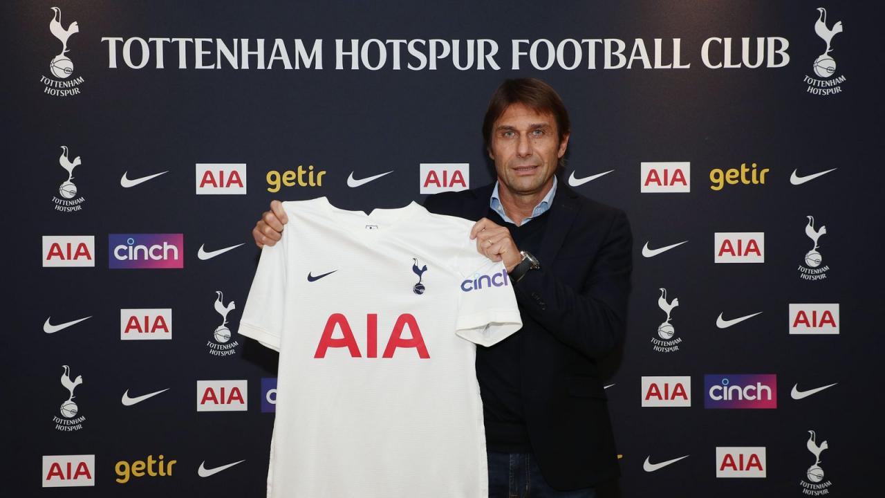 Antonio Conte appointed Tottenham head coach following Nuno Espirito Santo sacking