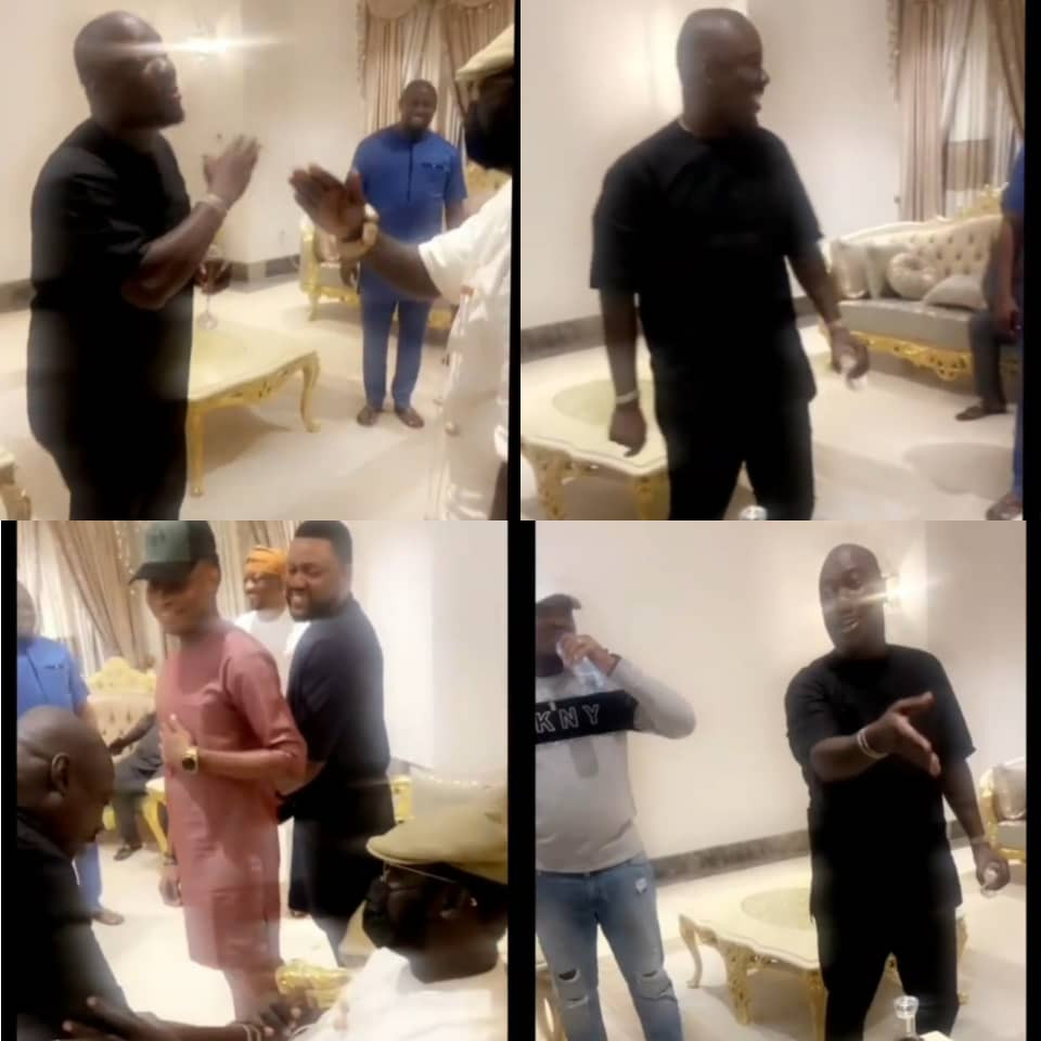 Obi Cubana hangs out with friends after his release from EFCC custody (video)