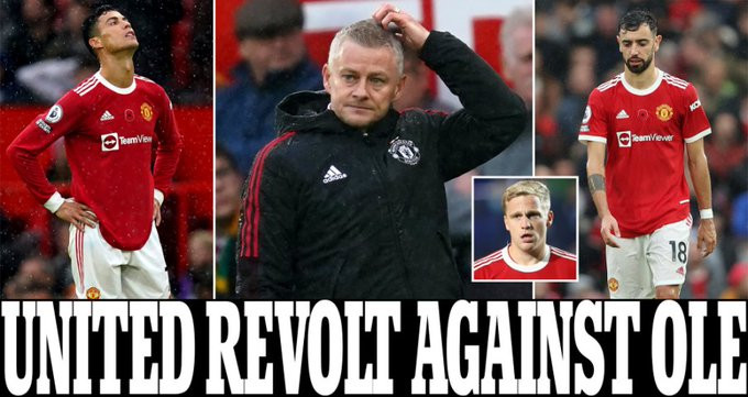 Manchester United players including Bruno Fernandes & Cristiano Ronaldo revolt against Ole Gunnar Solksjaer