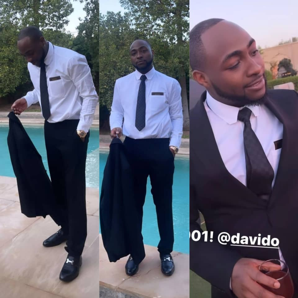 Davido steps out in style rocking a Black suit (photos)