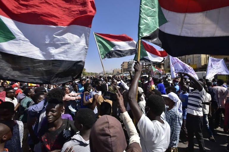 10 protesters reportedly shot dead by security forces in Sudan capital as thousands protest against Military coup