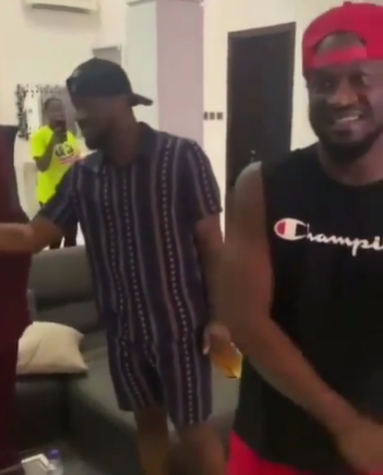 Peace at last! Peter and Paul Okoye of PSquare hug and shake hands five years after they went their separate ways (video)