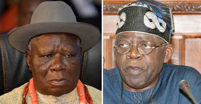 Tinubu is afraid to speak on restructuring Nigeria because of his 2023 ambition - Edwin Clark