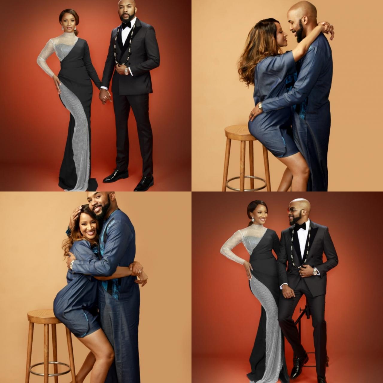 Banky W and Adesua release loved-up photos as they mark 4th wedding anniversary 