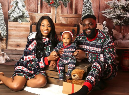 Reality TV stars, Khafi and Gedoni, finally show off their son