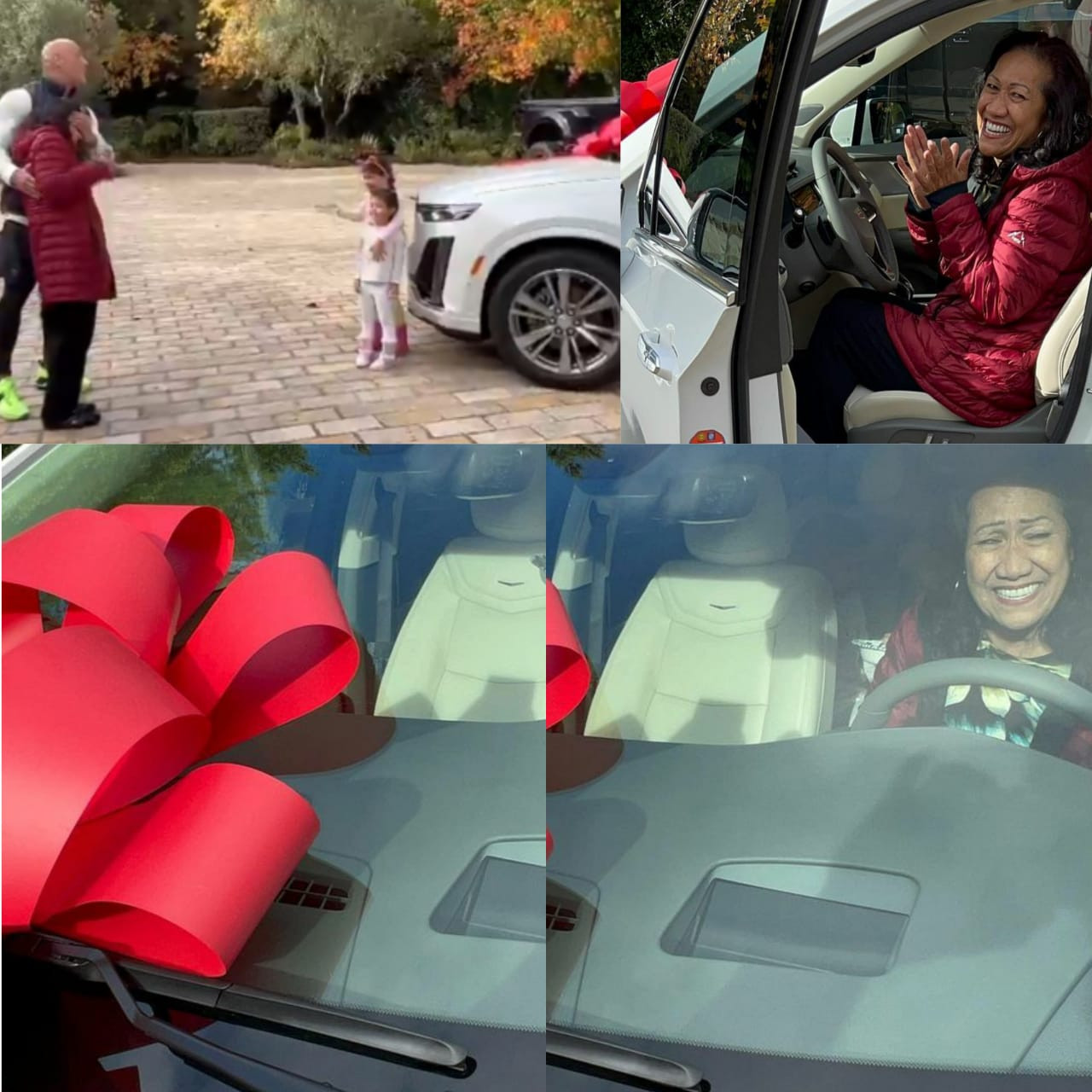 Hollywood actor, The Rock, gifts his mum a ride for Christmas (photos/Video)