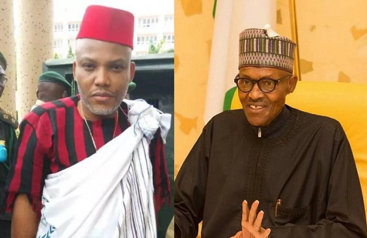 We cannot release Nnamdi Kanu, let him account for what he has been doing - Buhari (video)