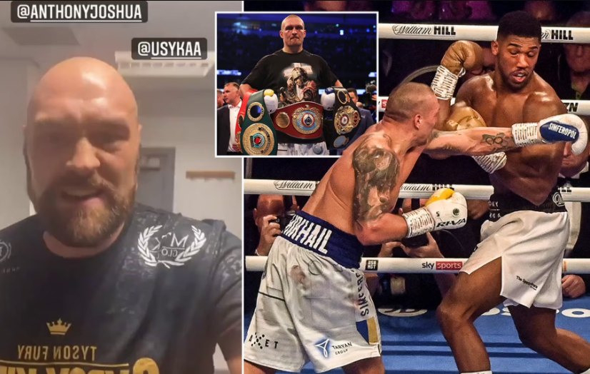 Tyson Fury takes a swipe at Anthony Joshua for losing all his titles to Oleksandr Usyk 