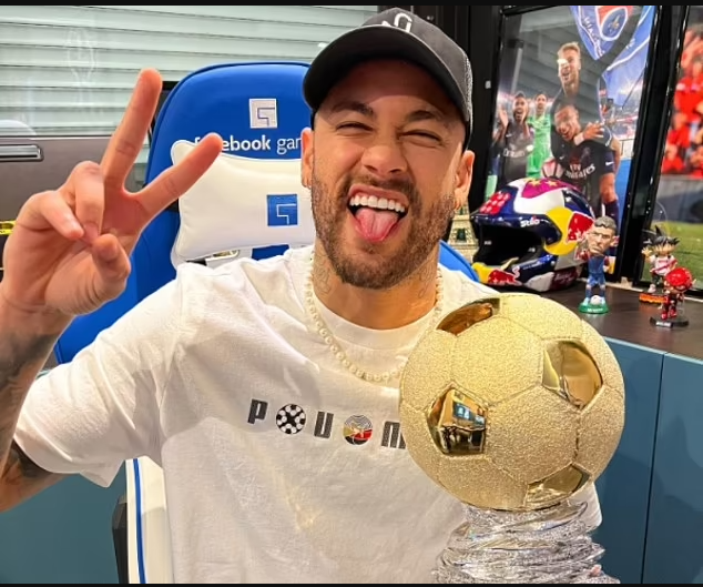 Neymar wins the prestigious Samba Gold award for a record fifth time