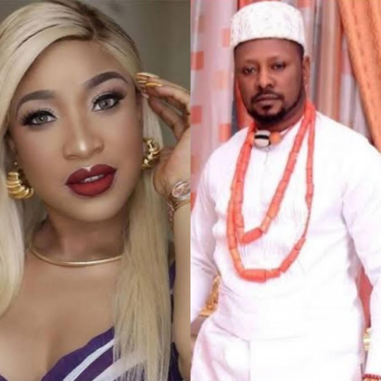 "Your mother is the A" Tonto Dikeh hits back at Prince Kpokpogri after he called her 