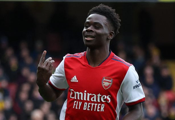 Arsenal star Bukayo Saka revealed as the best performing young player in Europe