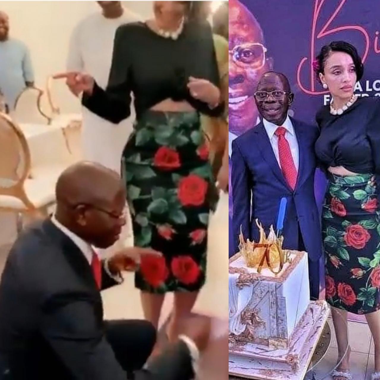 Adams Oshiomhole shows off his dancing skills as he rocks with wife Lara at his 70th birthday celebration (photos/video)