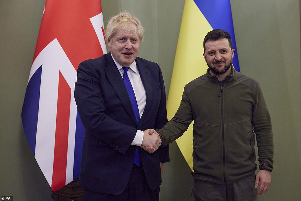 Watch UK PM Boris Johnson tour the streets of Kyiv with Zelensky on surprise visit to Ukraine (Photos/Videos)