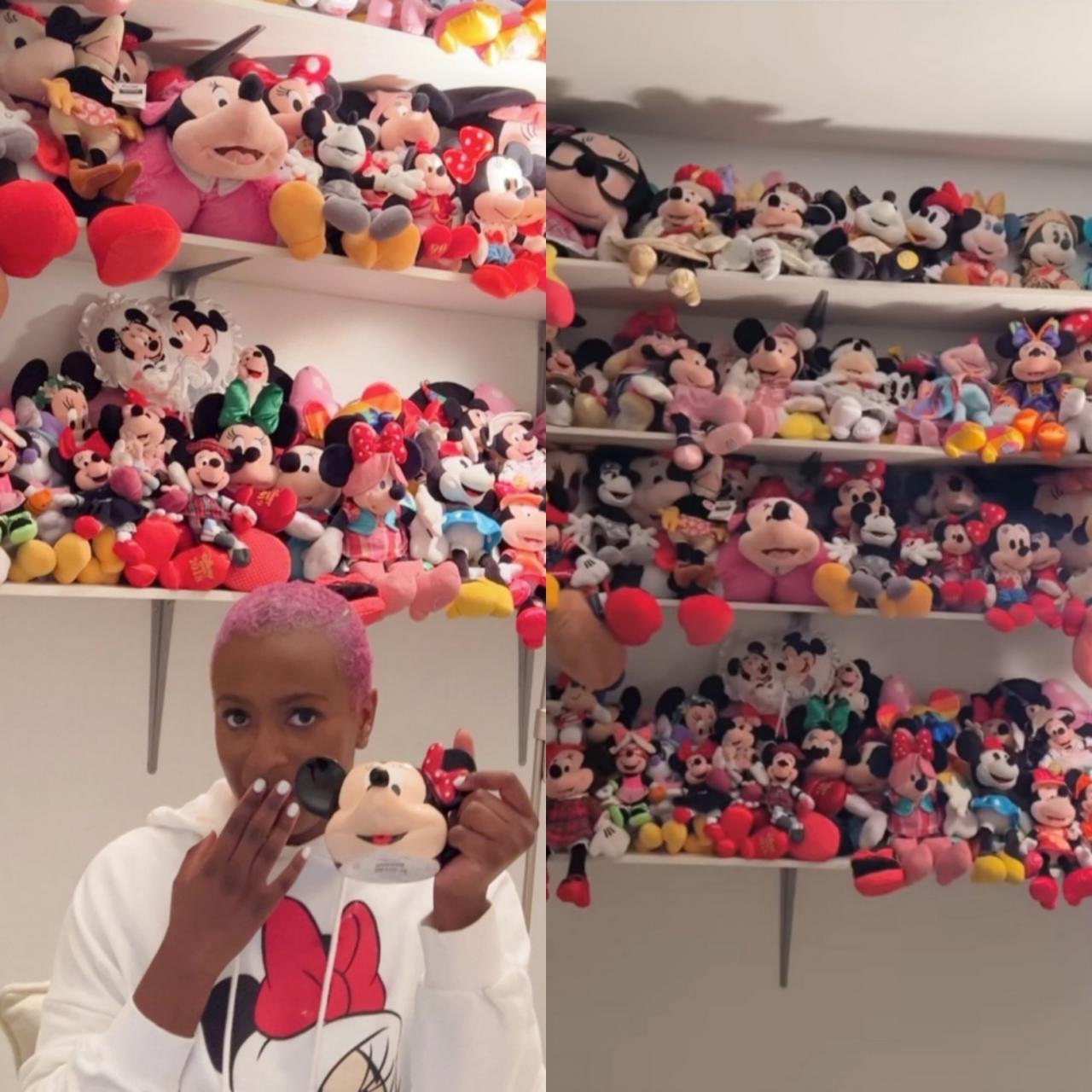 DJ Cuppy shows off her Minnie Mouse dolls collected over 10 years (video)