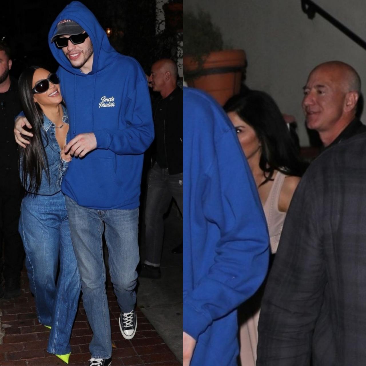Kim Kardashian and Pete Davidson seen on double date with former richest man Jeff Bezos and girlfriend Lauren Sanchez (photos)