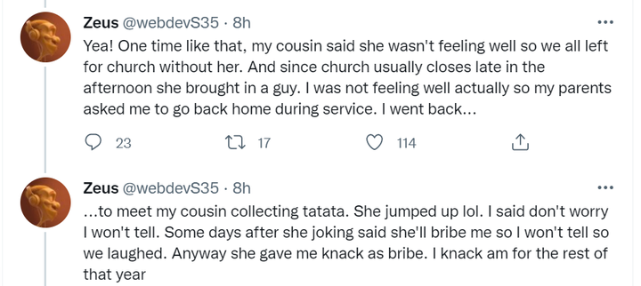 Nigerian man narrates how he slept with his cousin for almost a year