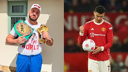 Tyson Fury tells Cristiano Ronaldo and his teammates to retire after Manchester United