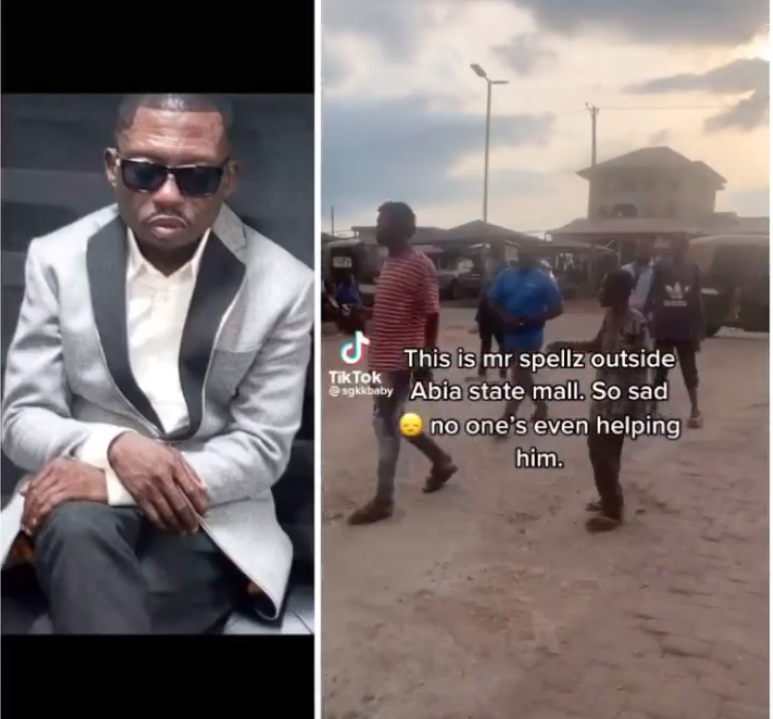 Internet sensation, Mr Spellz returns to the streets to beg in Abia state (video)