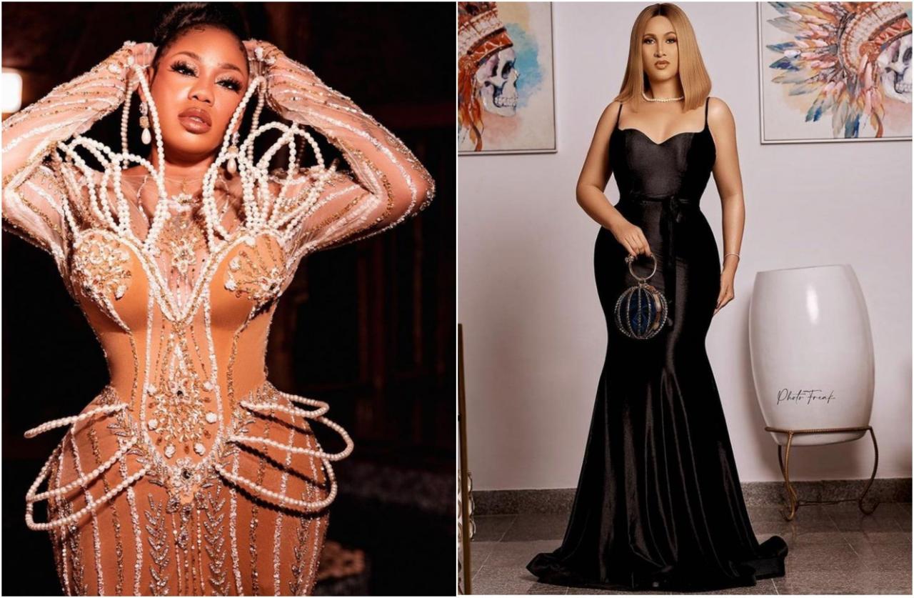 Caroline Danjuma and former BFF Toyin Lawani fight dirty; allegations of sleeping with small boys, sleeping with an ex, having threesomes, being a lesbian and a home wrecker take center stage