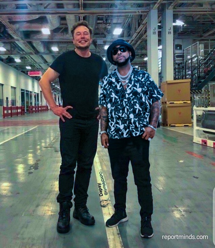 Davido meets the richest man on the planet Elon Musk
