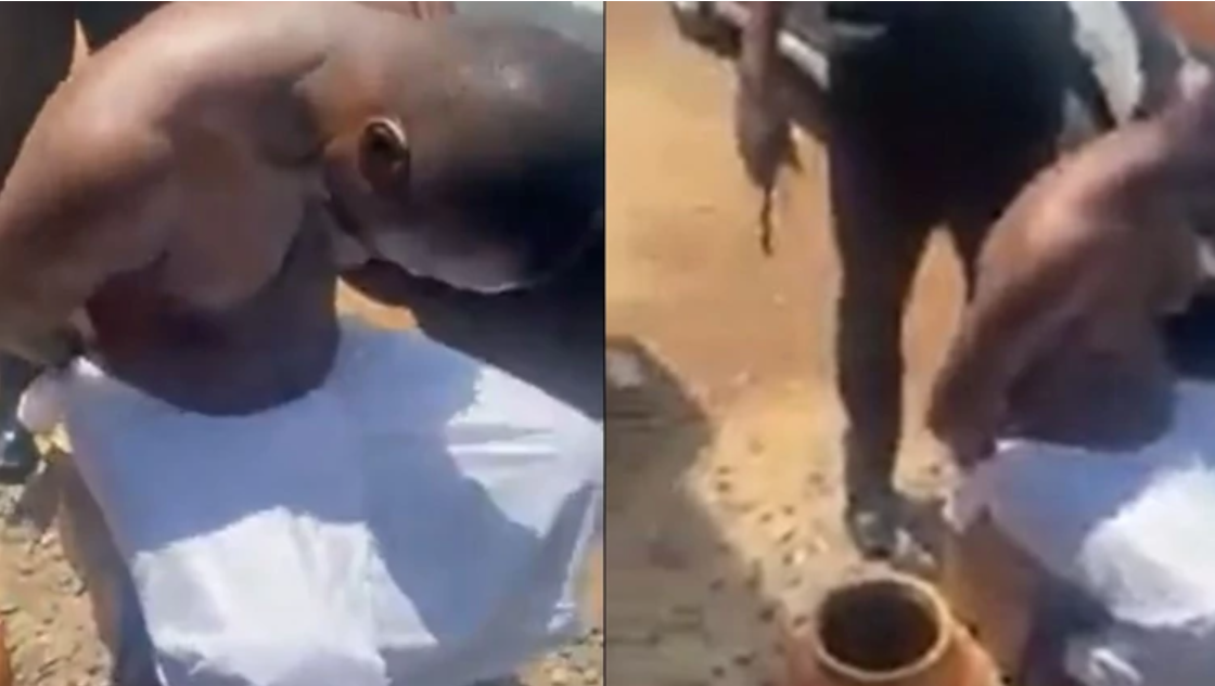 Native doctor invites police to arrest man who wanted to sacrifice his two children for money (video)