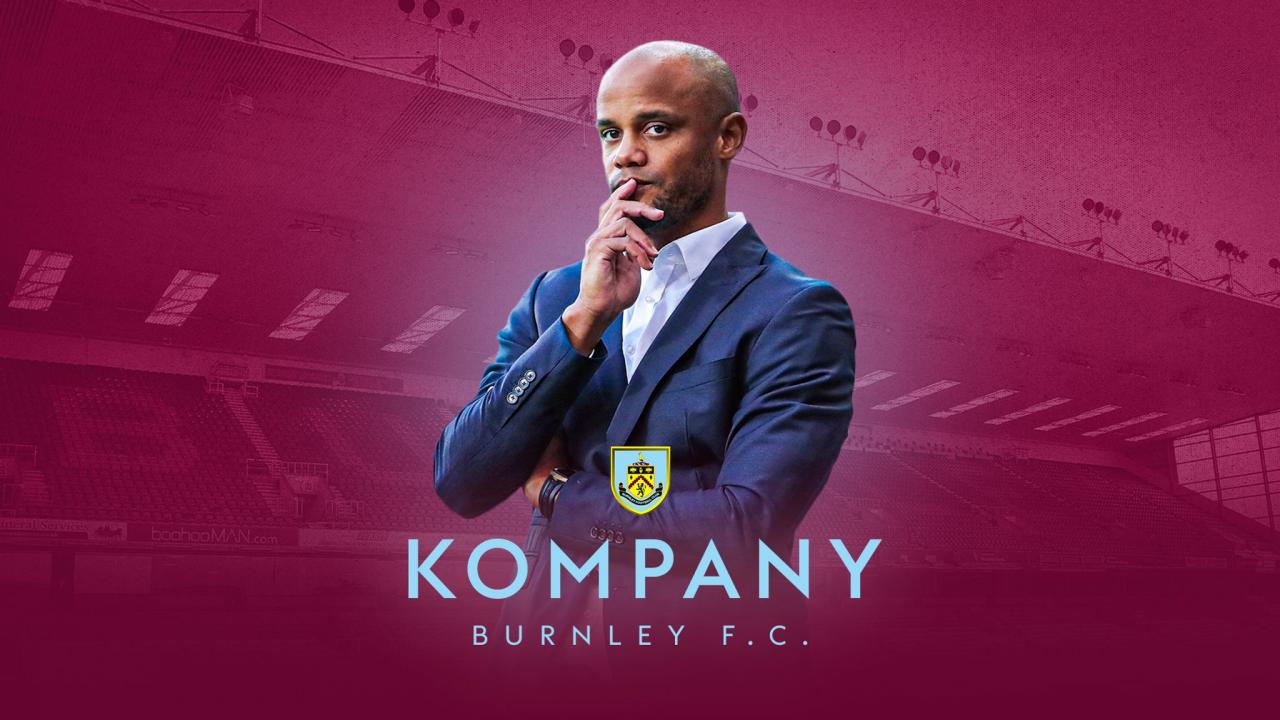 Manchester City legend Vincent Kompany announced as new manager of Burnley after leaving Anderlecht 