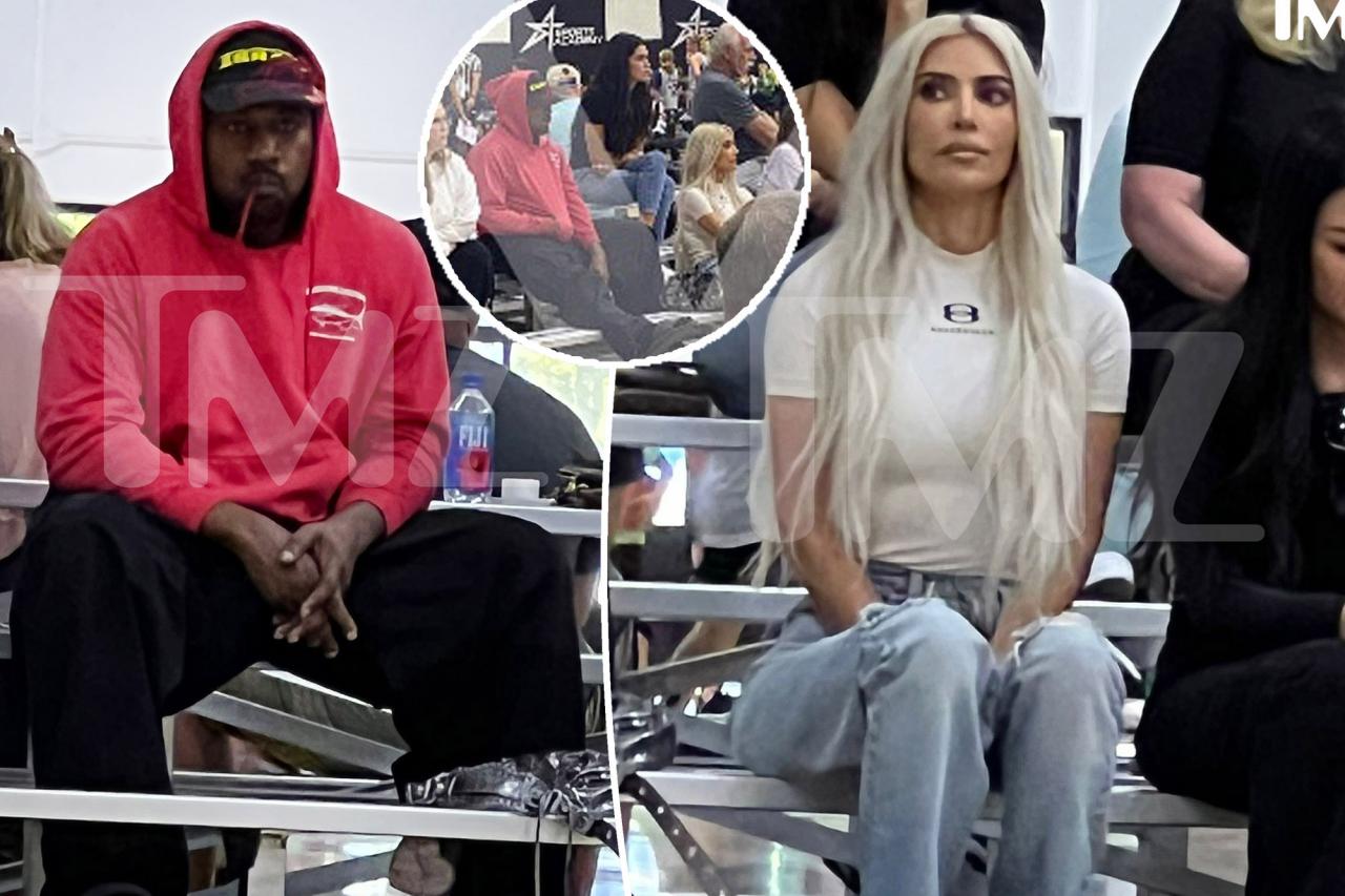 Kim Kardashian and her ex-husband Kanye West 