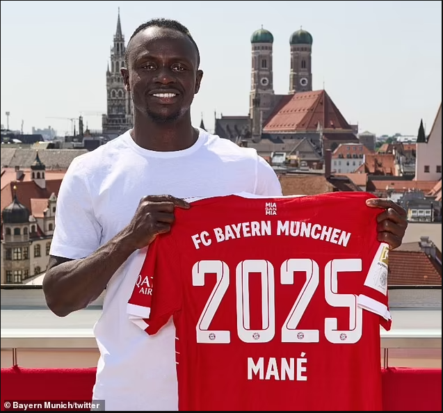 Sadio Mane joins Bayern Munich on three-year contract from Liverpool in ?35m deal (photos)