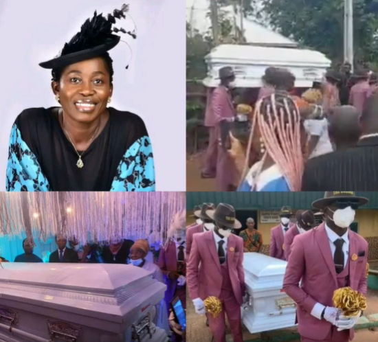First photos and video from the funeral of gospel artiste, Osinachi Nwachukwu, happening in Isochi Umunnechi in Abia state