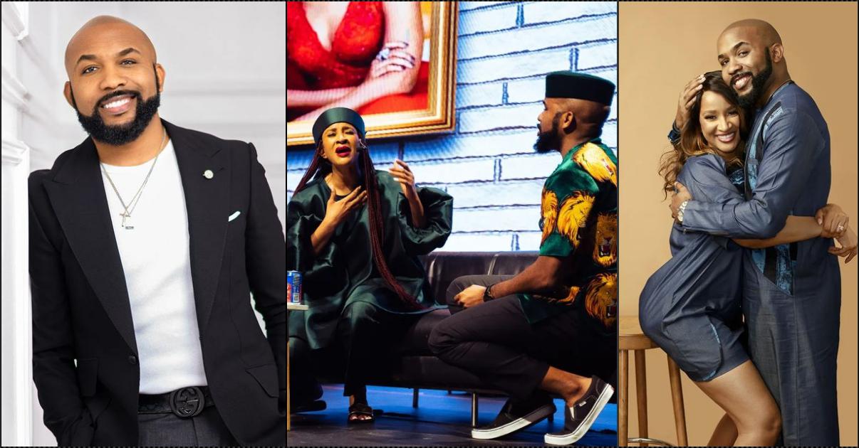 "We were struggling for a child, lost twins, I was depressed" - Banky W speaks on struggle, showers praises on Adesua (Video)