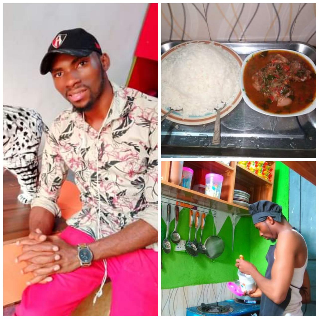 "My mom made sure I can cook anything I want to eat" - Nigerian man narrates how he prepared food and fed his neighbour whose wife refused to cook 