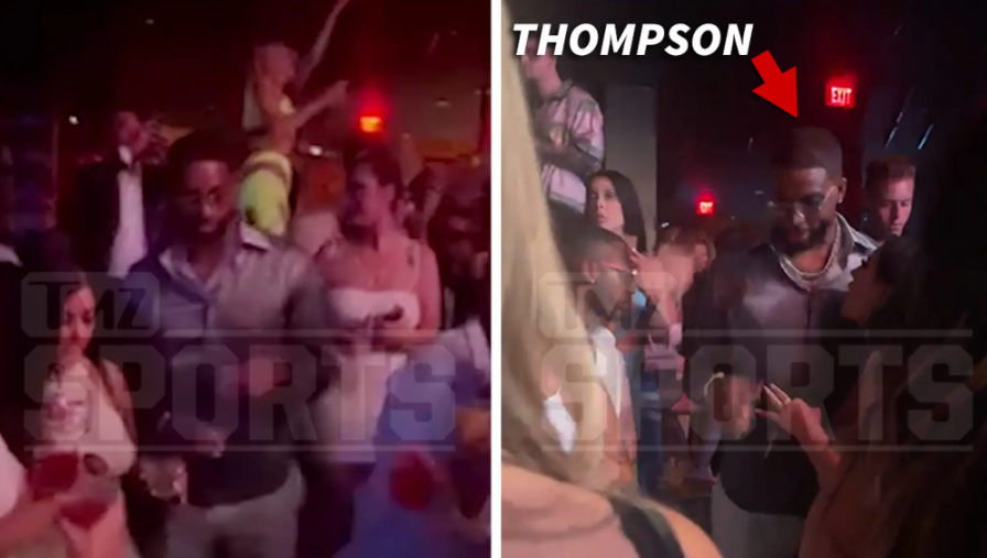 Tristan Thompson seen hanging out with women at Vegas club