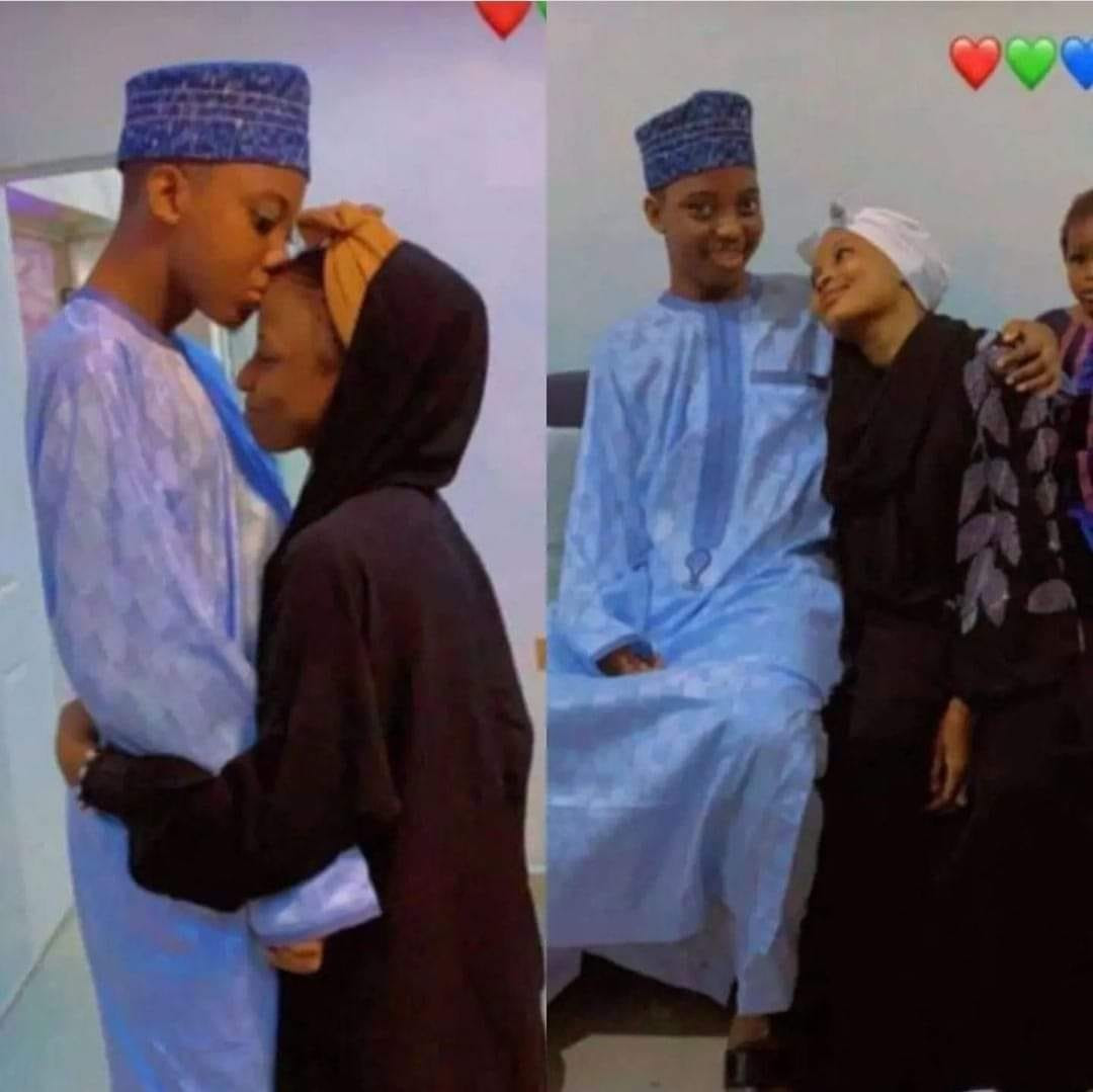 Loved-up photos of 22-year-old Kano prince and his new wives