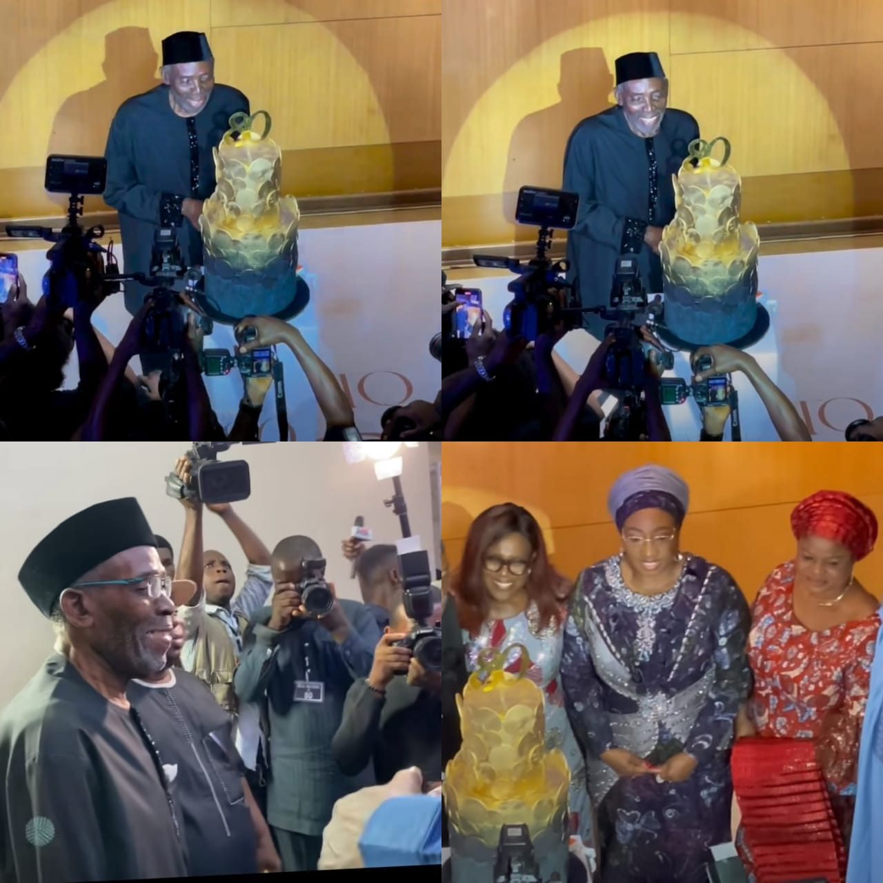 Photos and video from the 80th birthday celebration of veteran actor, Olu Jacobs