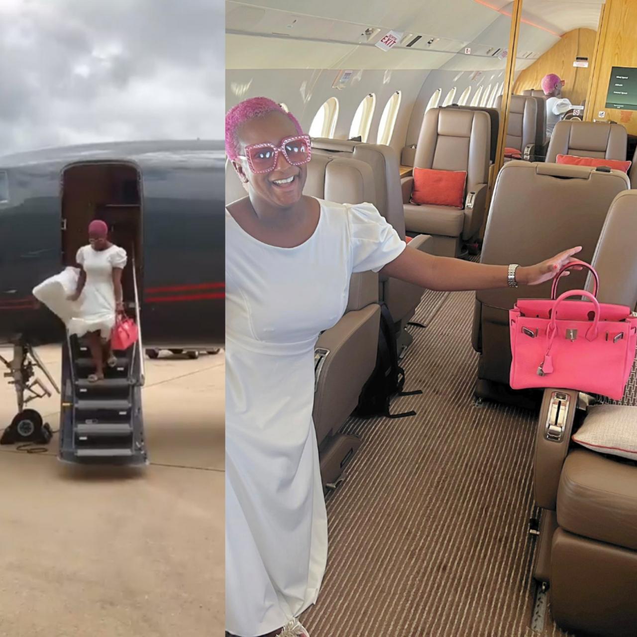 "I clearly need more friends" DJ Cuppy says as she flies alone on private jet