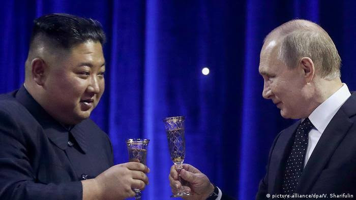 Vladimir Putin and Kim Jong Un exchange letters pledging Russia and North Korea form closer ties against 
