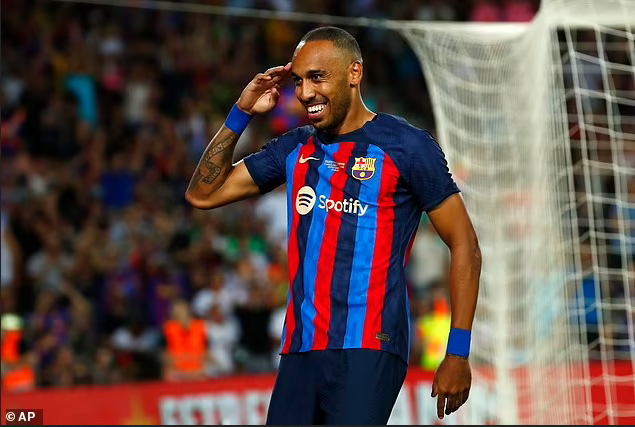  Barcelona tell Chelsea to pay ?21m for Pierre-Emerick Aubameyang  just 7-months after they signed him for free after his Arsenal terminated his contract 
