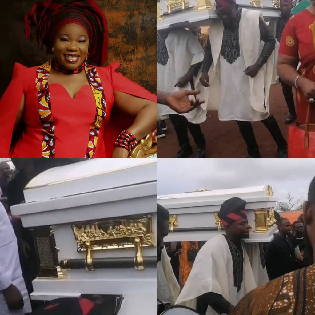 Photos and videos from the funeral of actress Ada Ameh