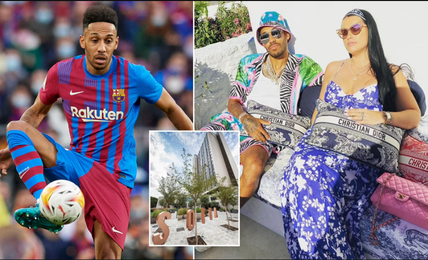  Pierre-Emerick Aubameyang and his family 