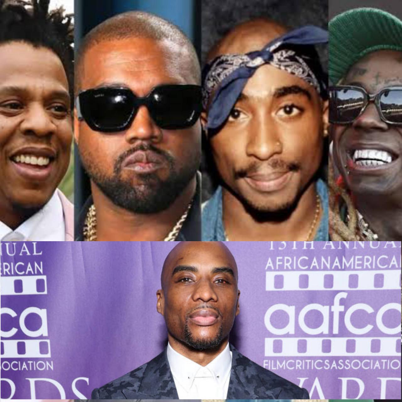 "Kanye, Jay-Z, 2Pac and Lil Wayne" - Media personality, Charlamagne Tha God lists four most influential rappers of all time